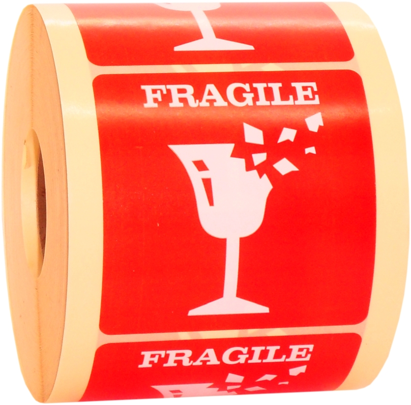 Naklejki FRAGILE nie rzucać na przesyłki